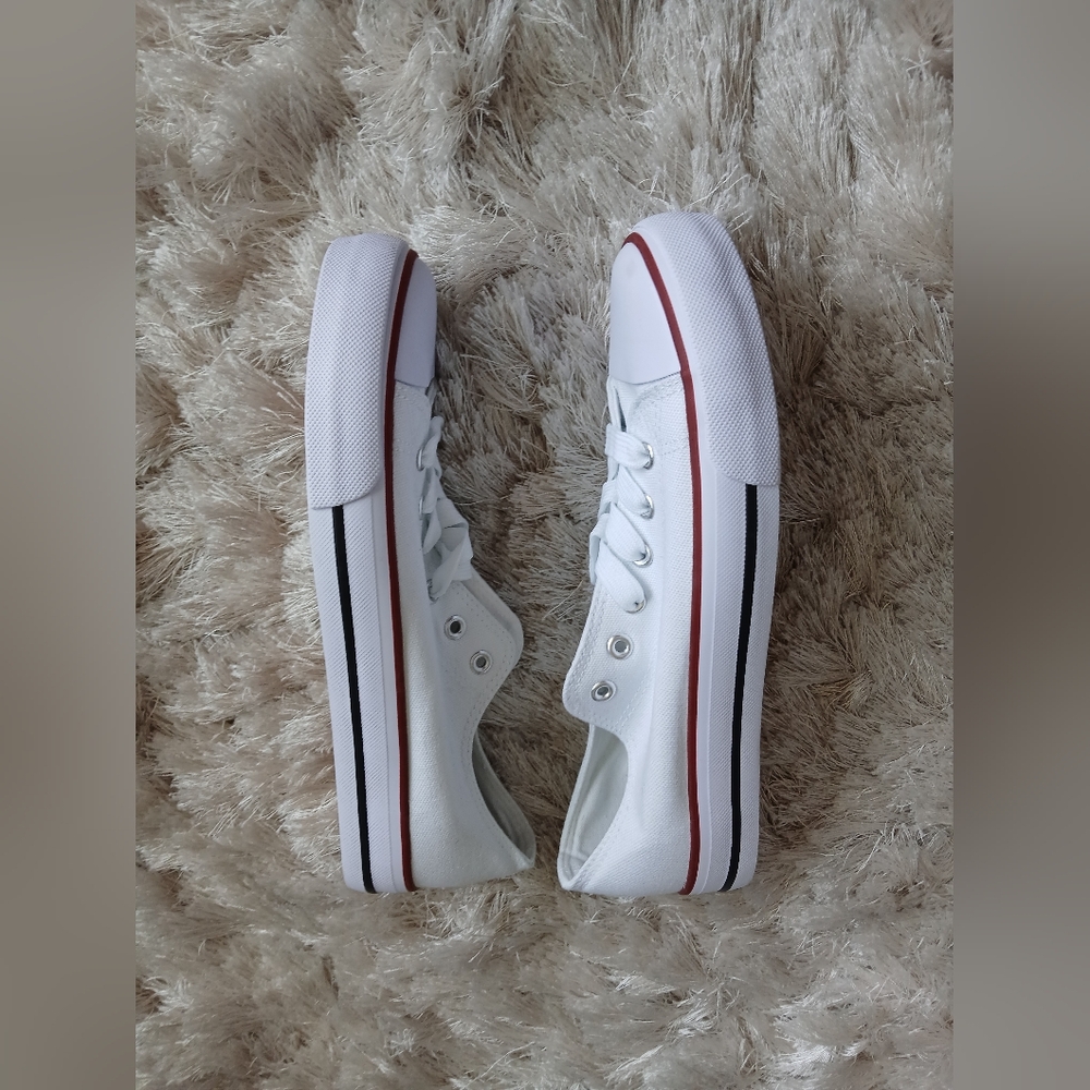 White sneakers never worn